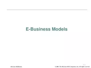 E-Business Models
