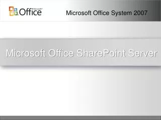 Microsoft Office SharePoint Server