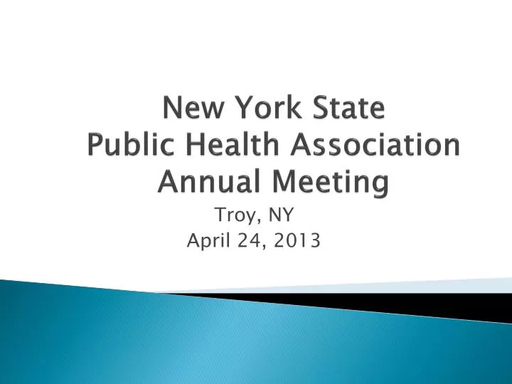 new york state public health association annual meeting