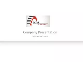 Company Presentation September 2012