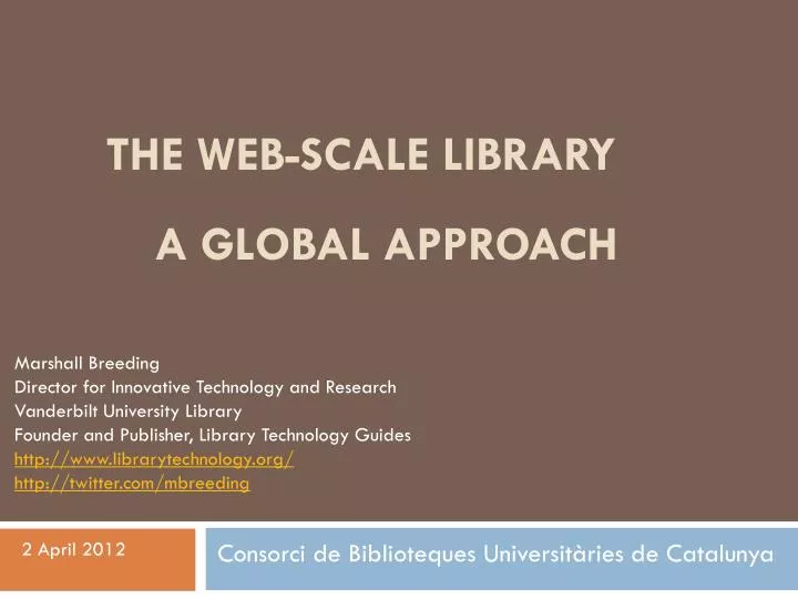 the web scale library