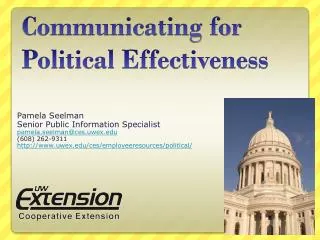 Communicating for Political Effectiveness