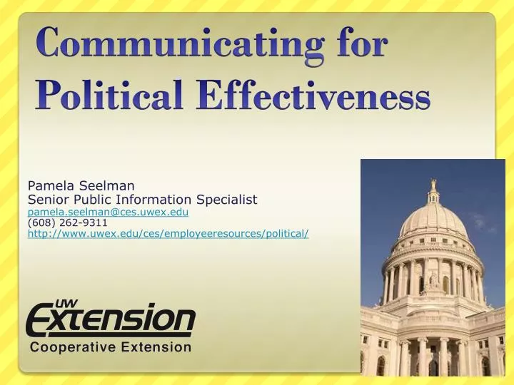 communicating for political effectiveness