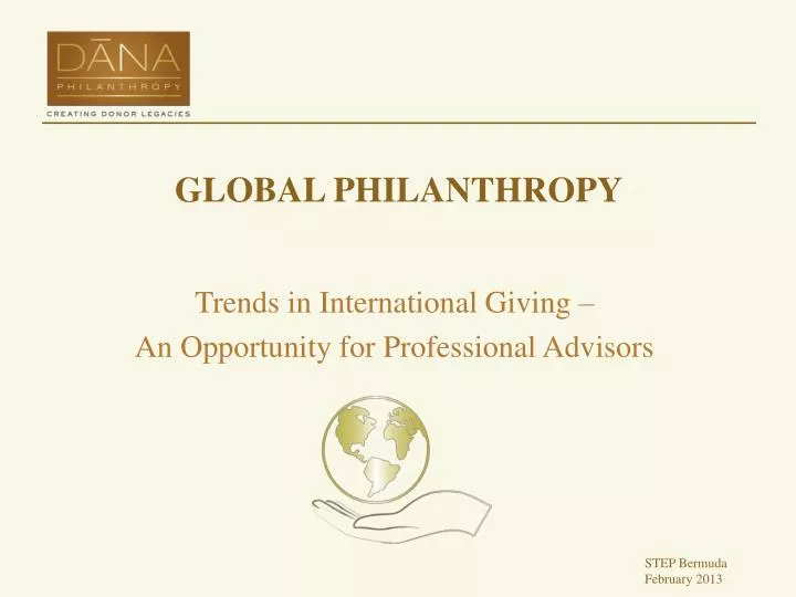 global philanthropy