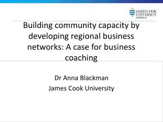Building community capacity by developing regional business networks: A case for business coaching