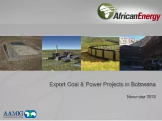 Export Coal &amp; Power Projects in Botswana November 2013