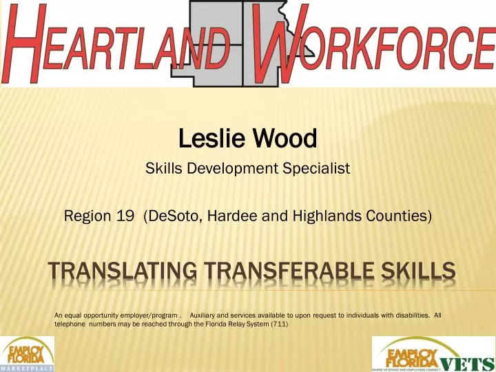 leslie wood skills development specialist region 19 desoto hardee and highlands counties