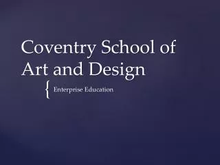 Coventry School of Art and Design