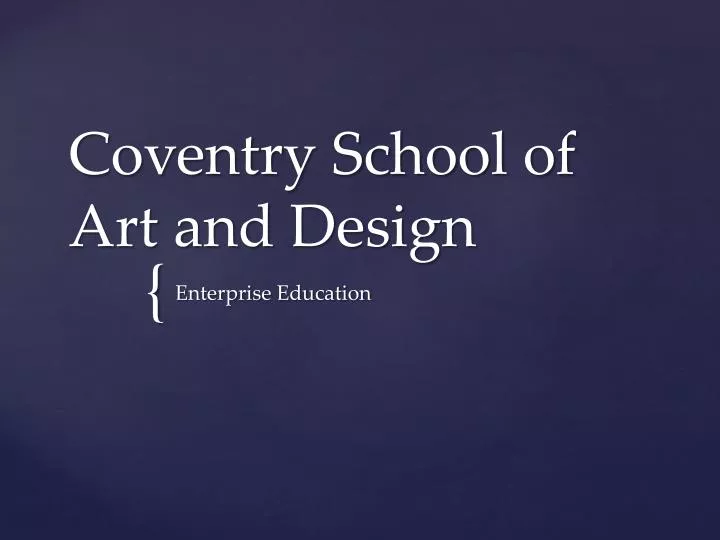 coventry school of art and design