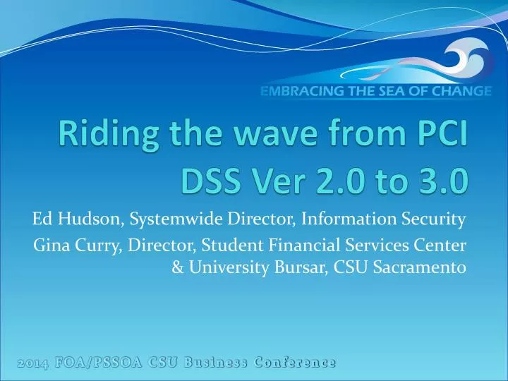 riding the wave from pci dss ver 2 0 to 3 0