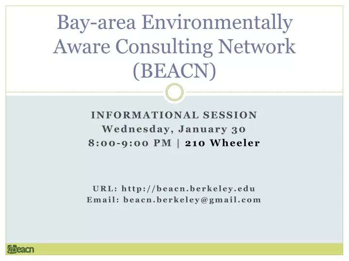 bay area environmentally aware consulting network beacn