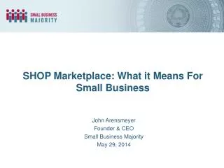 SHOP Marketplace: What it Means For Small Business