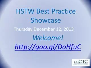 HSTW Best Practice Showcase