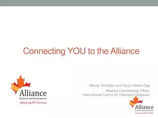 Connecting YOU to the Alliance