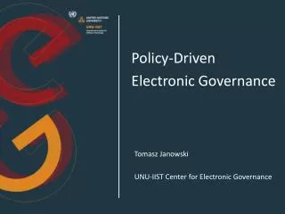 Policy-Driven Electronic Governance