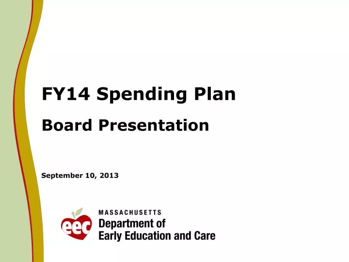 fy14 spending plan board presentation september 10 2013