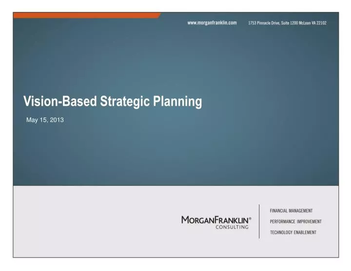 vision based strategic planning