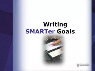 Writing SMARTer Goals