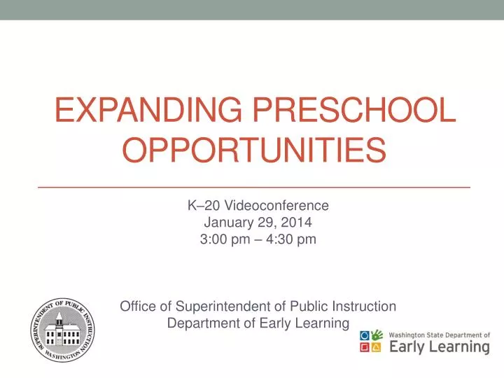 expanding preschool opportunities