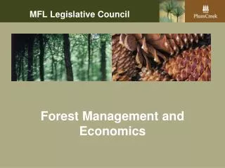 Forest Management and Economics