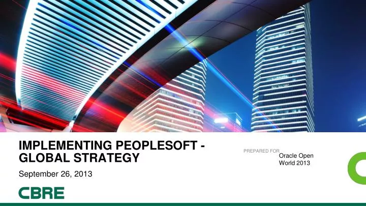 implementing peoplesoft global strategy