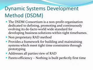 Dynamic Systems Development Method (DSDM)