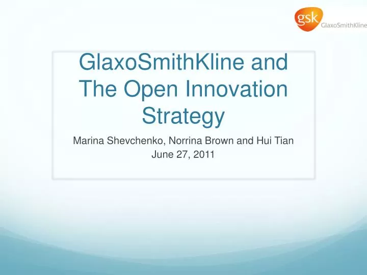 glaxosmithkline and the open innovation strategy