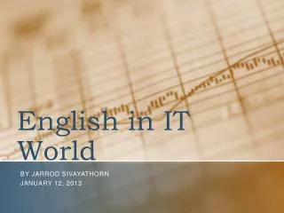 English in IT World