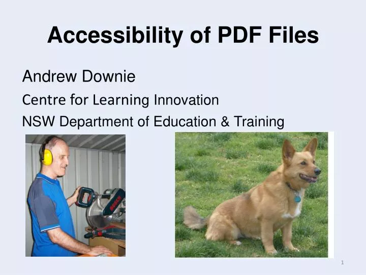 accessibility of pdf files