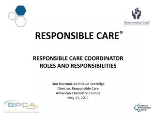 How Responsible Care Enhances ACC Membership