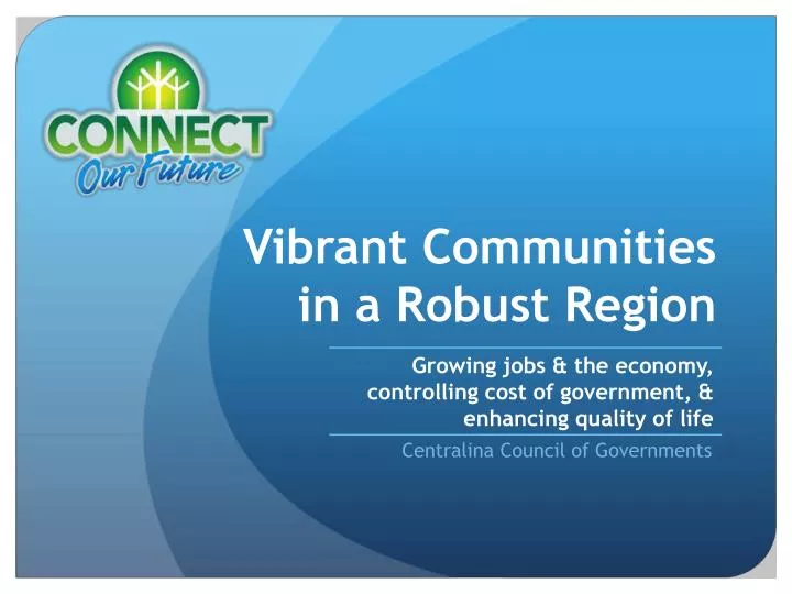 vibrant communities in a robust region