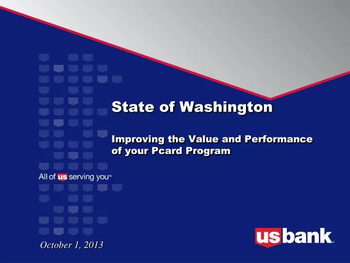 state of washington improving the value and performance of your pcard program