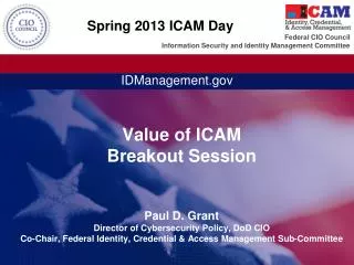 Spring 2013 ICAM Day