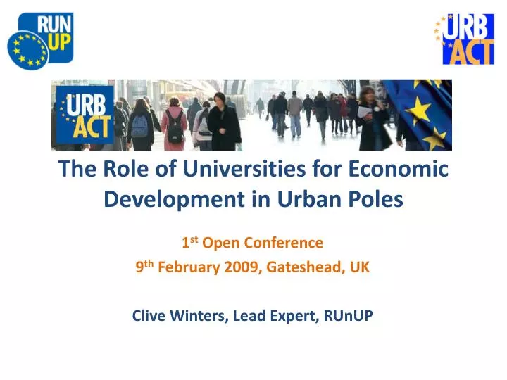 the role of universities for economic development in urban poles