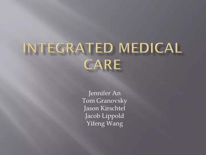 integrated medical care