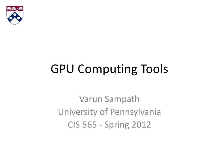 gpu computing tools