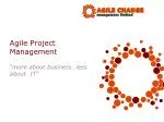 Agile Project Management - slide 1