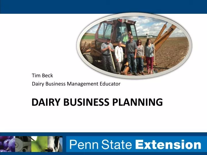 dairy business planning
