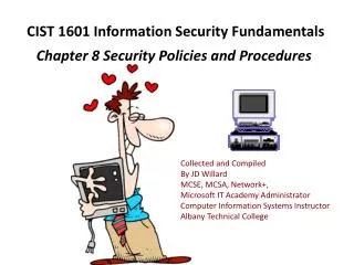 CIST 1601 Information Security Fundamentals
