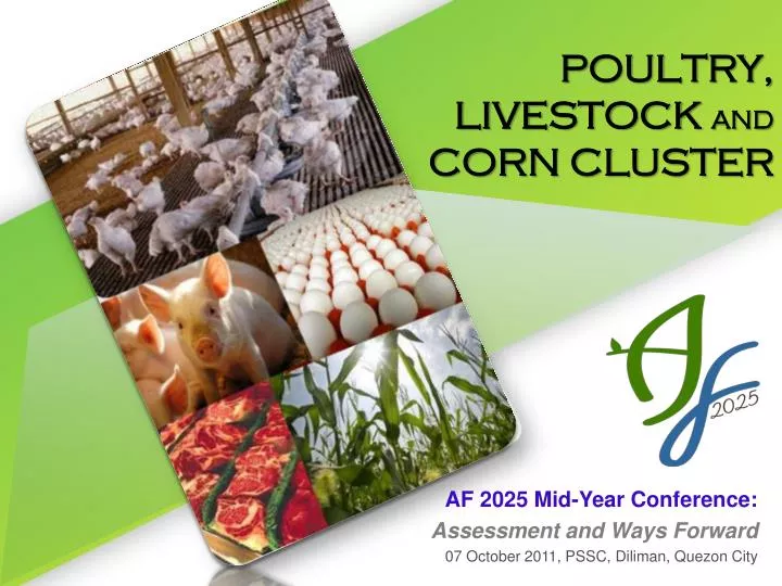 poultry livestock and corn cluster