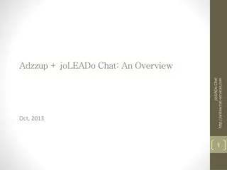 Adzzup + joLEADo Chat: An Overview