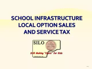 School Infrastructure Local Option Sales and Service Tax