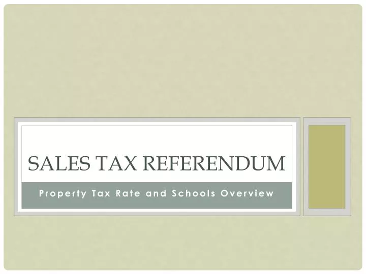 sales tax referendum