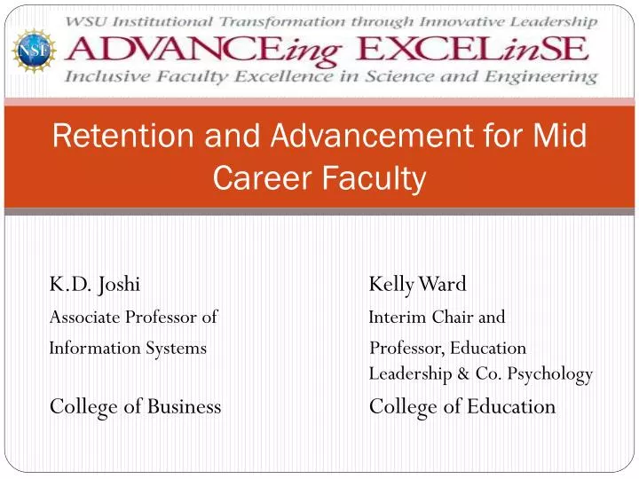 retention and advancement for mid career faculty