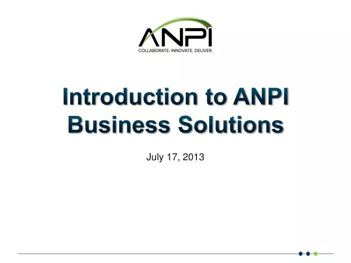 introduction to anpi business solutions