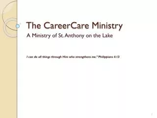 The CareerCare Ministry