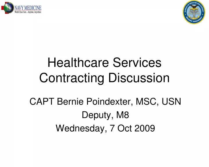 healthcare services contracting discussion