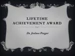 Lifetime achievement award