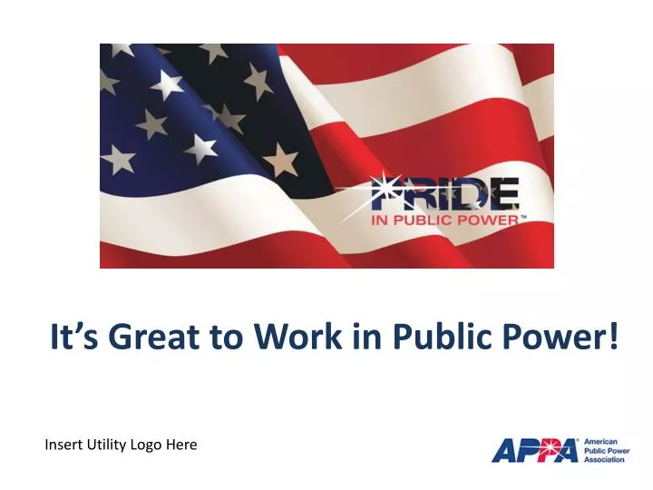 it s great to work in public power