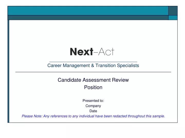 career management transition specialists